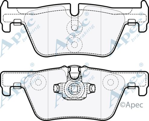 APEC BRAKING Bremžu uzliku kompl., Disku bremzes PAD1850